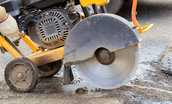 Road Saw Cutting